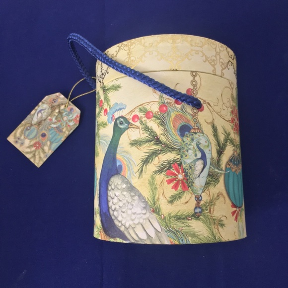 Decorative Peacock Storage Boxes 2pc. Set - Picture 12 of 13